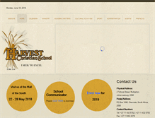 Tablet Screenshot of harvestchristianschool.co.za